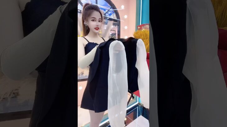 Chiffon splicing lapel suit fake two-piece Jacket summer travel outfit Fashionable women’s clothing