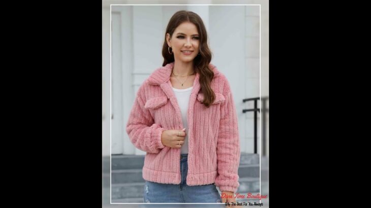 Collared Neck Button Up Jacket