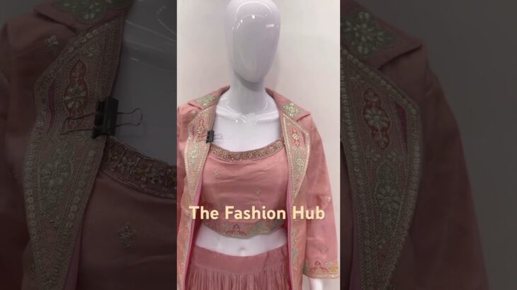 Designer Jacket Style Lehenga Choli✨@Thefashionhub009 #shorts #trending #indowestern #instagram