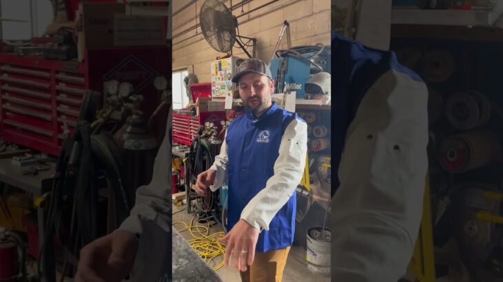 Ethan tries on the new Black Stallion Goatskin FR Welding Jacket | Lightweight & Tough!