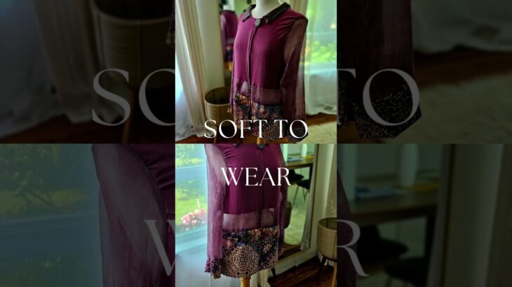 Feel the lightness of sheer in a Tapestry Design jacket #handmadejacket #independentdesigner #sheer