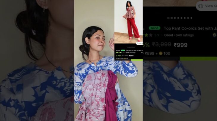 Flipkart Top Co-ords set with jacket Haul #minivlog #shortvideo ##Tanu ka ashiyana