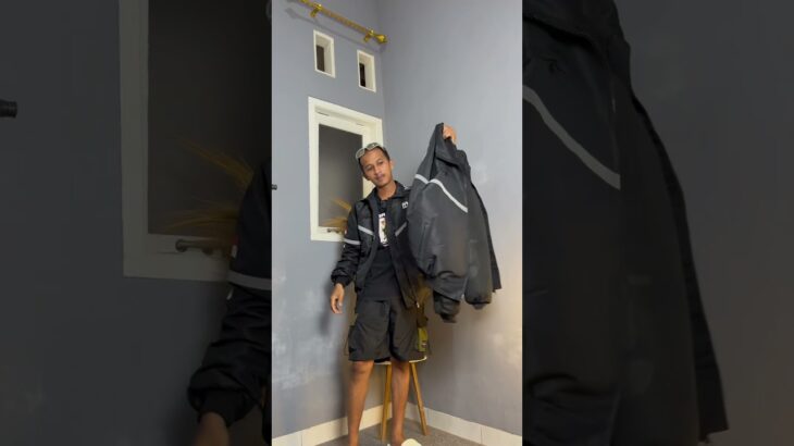 Jaket ojol hitam #rekomendasi #ootd #jaket