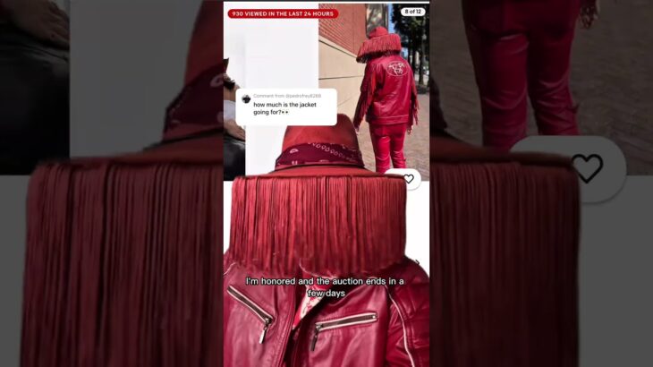 L1nk to bid on jacket In the comments. Yall are awesome ♥️ #fashion #leatherjacket #cowboy