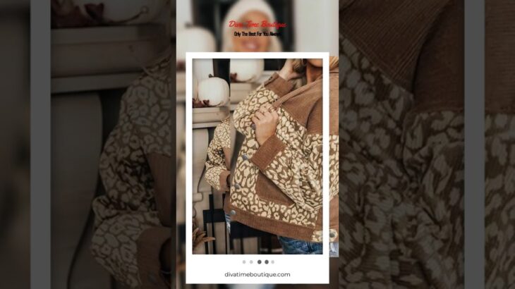 Leopard Button Up Drop Shoulder Jacket