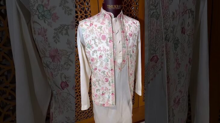 Light color kurta pajama jacket for mens ✨ #fashion #mensfashion #indianfashion #kurtapajama