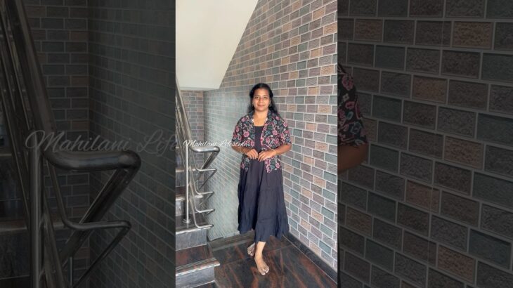 Myntra flared midi with jacket dress🖤|jun25✨|#shorts #myntra #shopping @mahilanilifestyle