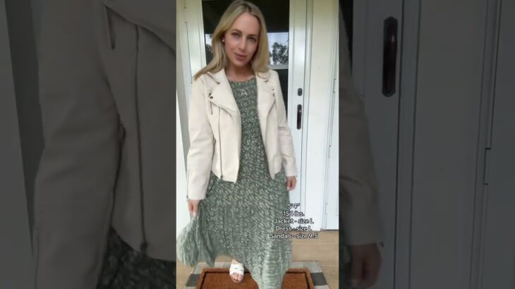 OOTD. Maxi dress outfit. Faux leather jacket. Summer outfit. Summer fashion. Amazon fashion. Casual.