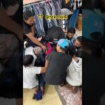 Orang Orang Lagi Berebut Jacket Tracktop Yang Baru Di Buka Ball Thrift nya