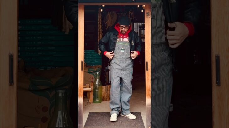 Overall × BOSS jacket outfit / オーバーオール × ボスジャンコーディネート #ootd