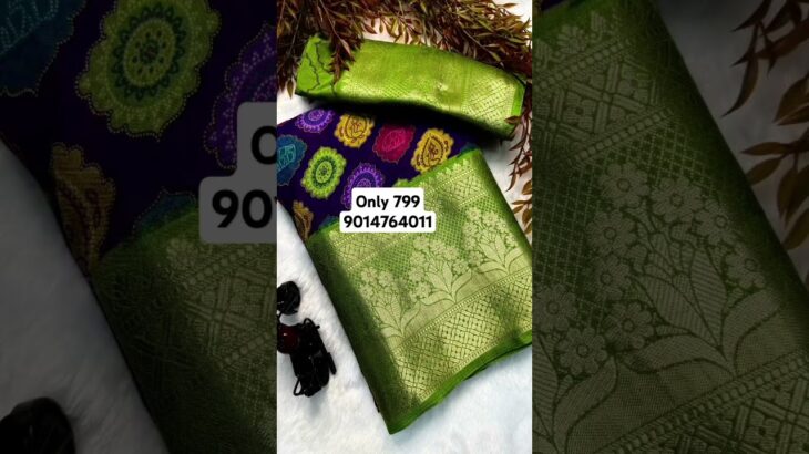 @💞 PURE DOLA SILK SAREE WITH JACKET BORDER AND RUNNING BLOUSE#yt