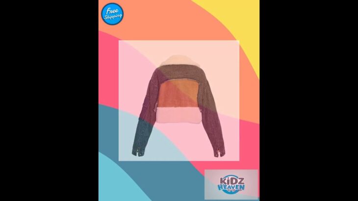 Plush Thick Denim Stitching Lamb Fur Lapel Cotton Jacket – Black S