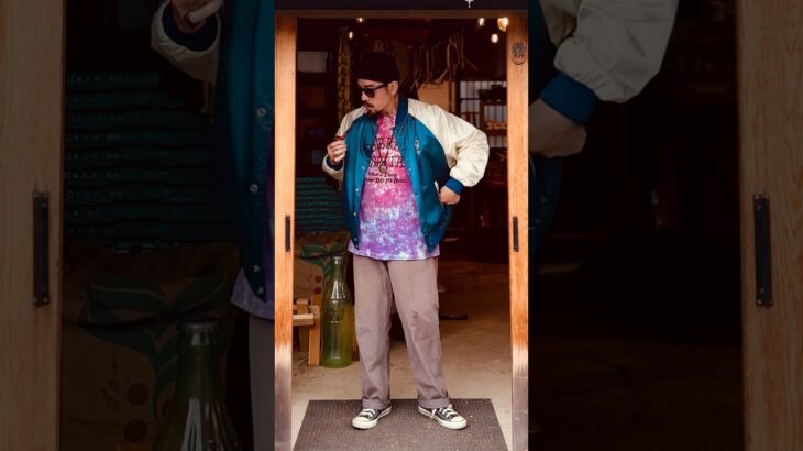 T-shirt × BOSS jacket outfit / Tシャツ × ボスジャンコーディネート #ootd