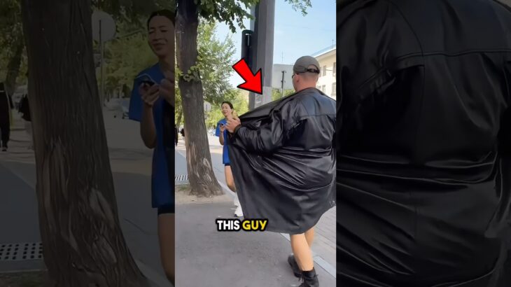 What he hid under his jacket shocked everyone 😳
