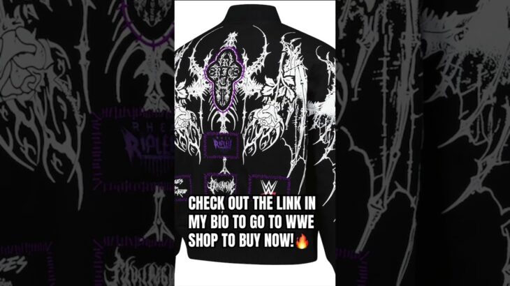 Women’s WWE Authentic X Civil Regime Black Rhea Ripley Full-Snap Jacket🔥#wwe #wweshop #rhearipley