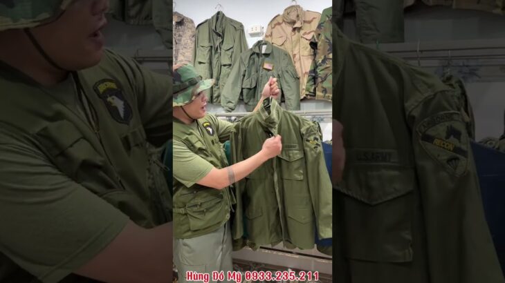 Áo Jacket M65 Khoá Nhôm Chuẩn Xưa Mỹ /SĐT 0933.235.211