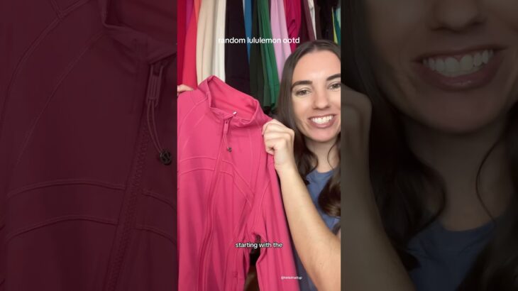 starting with the define jacket in raspberry coulis 🩷 #hintofnattyp #lululemon #lululemonootd