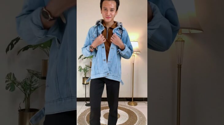 try on jaket hoodie jeans #jacket #brutalists #unboxing #denim