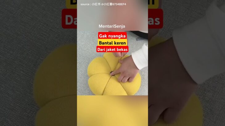waw diy jaket jadi Bantal keren, wajib di coba!!