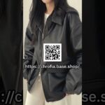 秋の本命アウター🍂レトロポロ×合皮ジャケットが可愛すぎる！ #30代コーデ #ファッション #高身長コーデ