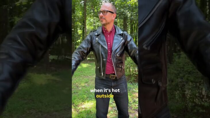 Best Leather Jacket for Hot Weather #fashion #leatherjacket