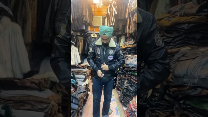 Bomber Lamb leather jacket # all sizes available # +919873129810