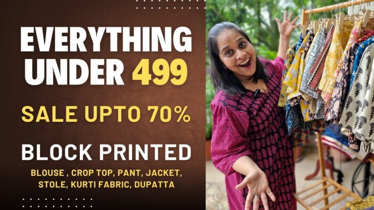 Cotton and Silk Blouse Kurti Fabric  Jacket Sale upto 70% | Price Under Rs. 499