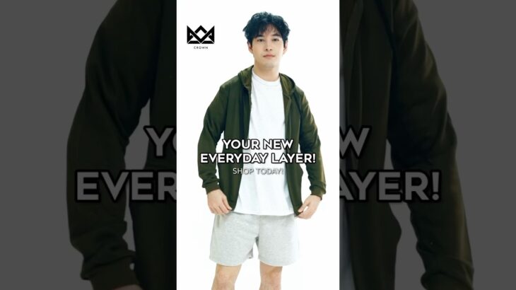 Crown Hoodie Jacket With Zipper