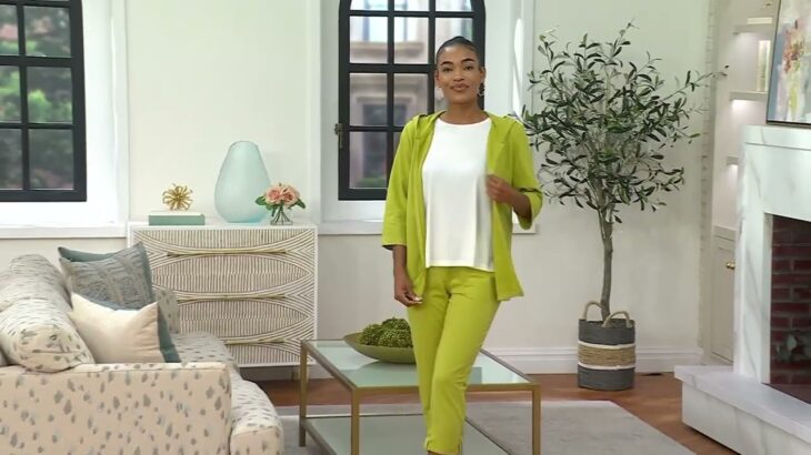 Denim & Co. Active French Terry Floral or Solid Zip-Up Jacket on QVC
