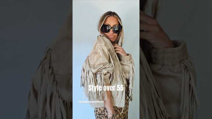 Fringe Jacket & Leopard Cargo Pants Outfit | Trendy Over 50 Style