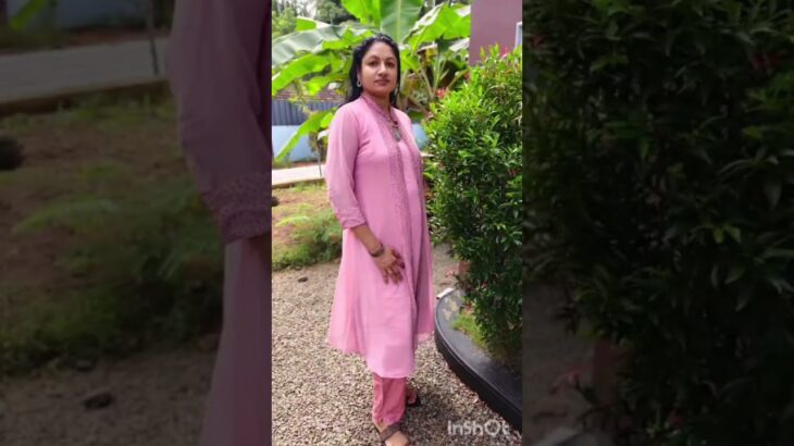 #Georgette jacket kurti with bottom..