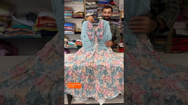 Indo Anarkali with short jacket 🔥🔥dm👉8059575256