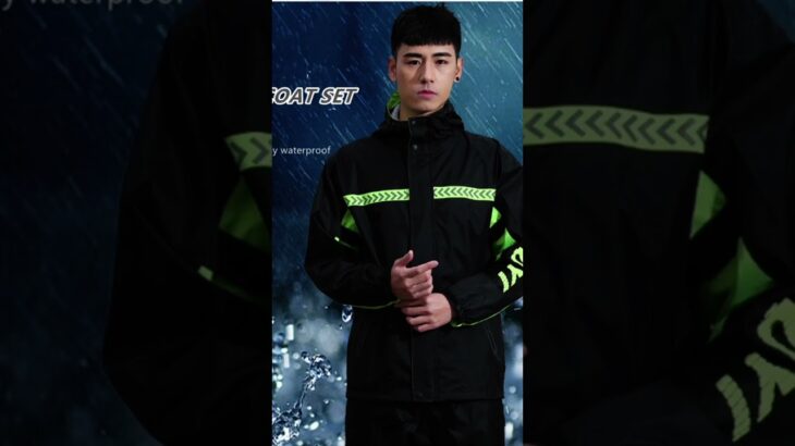 JBEE 937 Senior Raincoat Waterproof Jacket Motorcycle Raincoat Breathable Reflective Hooded Raincoat