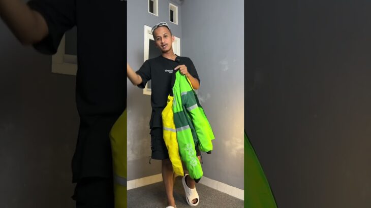 Jaket ojol bolak balik #rekomendasi #outfit #jaket