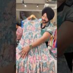 Mustard yellow & Powder Blue Pure Cotton Indo Western Dresses with embroidered Short Jacket Follow