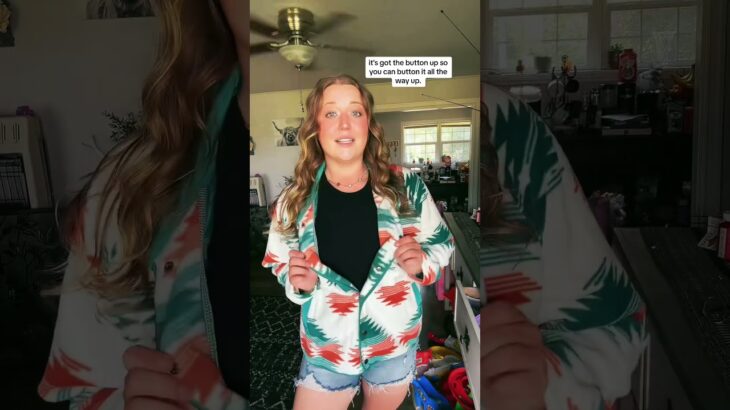 Soft Cozy Sherpa Jacket – Fall Essential for $22! #aztec #jacket #buttonup