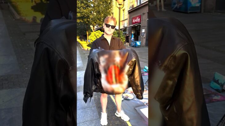 Street Artists Upgrades Leather Jacket for 50 Euro