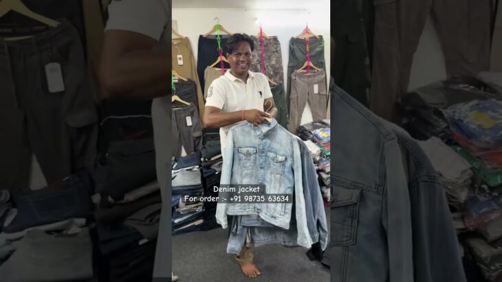 Wholesale men’s denim jacket Delhi surplus clothes