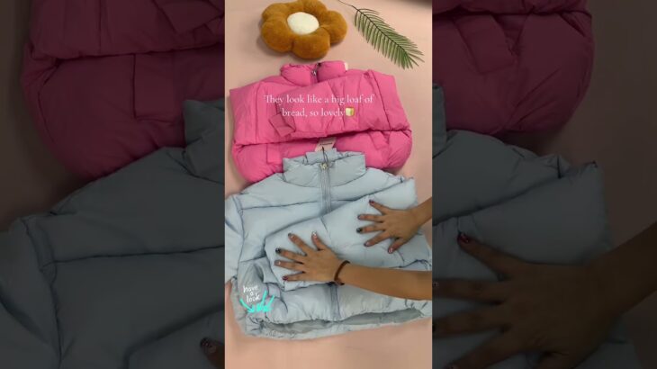 Women’s Warm Zip Up Crop Puffer Jacket – Waterproof Winter Coat for Daily Wear