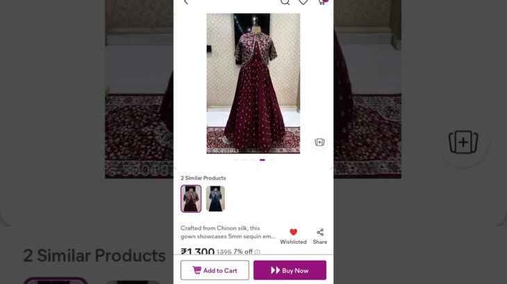 #gown with jacket #meesho