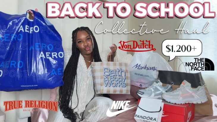 $1,200+ BACK TO SCHOOL collective haul 2025✨✏️| the north face, nike, pandora, von dutch & more.. ౨ৎ