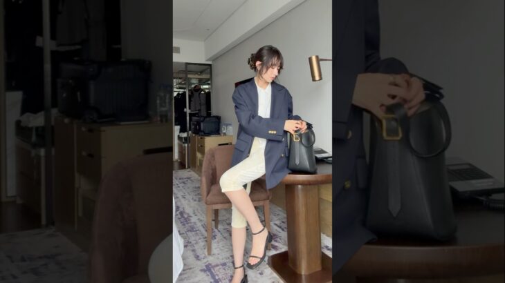 金ボタンが可愛すぎるジャケットは本日8/26発売🫶🏻#grwm #clane #shorts #松本恵奈