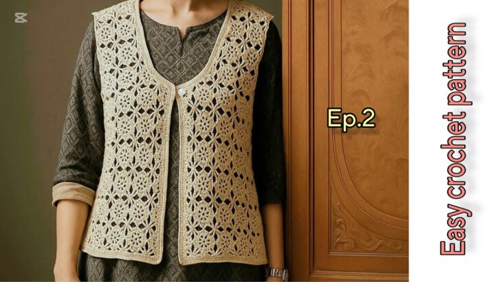 Crochet For Beginners || crochet jacket for women tutorial|| how to make a cardigan crochet #crochet