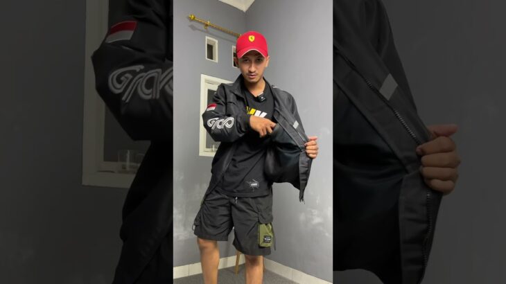 Jaket grab hitam #rekomendasi #ootd #fashion #outfitideas #jaket