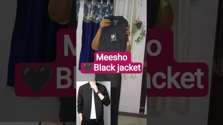 ⭐✨Meesho Beautiful Black 🖤 Jacket 💞🥰#trendingshorts #meesho #unboxing #trending #ytshorts #fashion