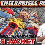 Men’s parka jacket || A + Grade Export surplus Clothe || Panipat used clothes market || thrift