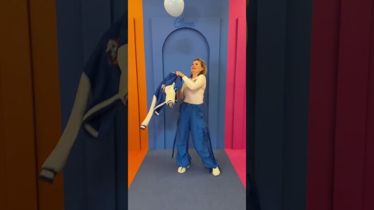 Put your jacket on without the balloon dropping! #kidsfun #kidsgames #kidsvideo #fyp