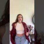 So affordable! The fall color – brown leather jacket love #fok