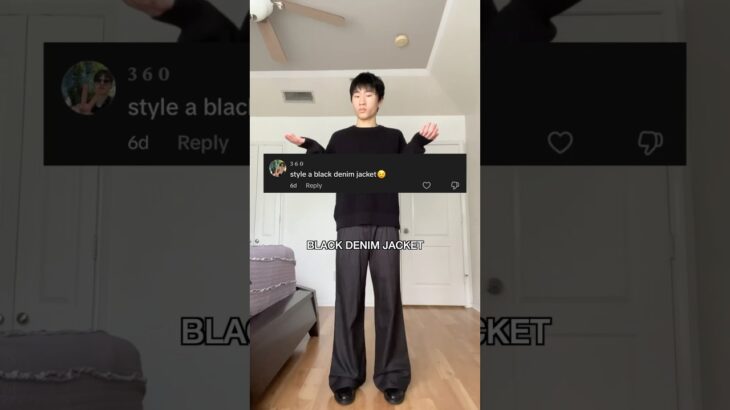 “Style A Black Denim Jacket” #fashion