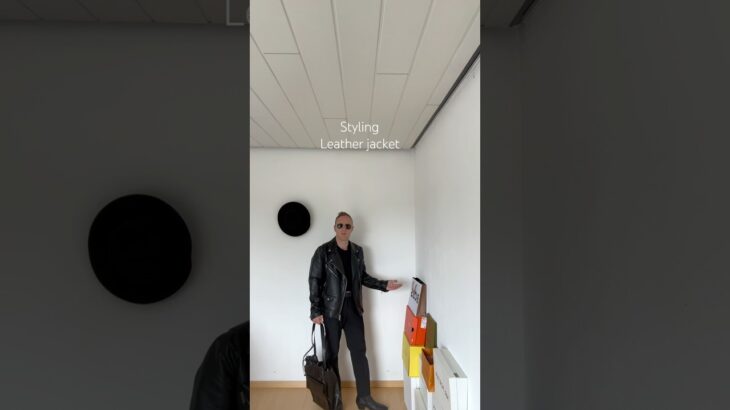 Styling leather jacket | subscribe for more style inspiration | #styling #style